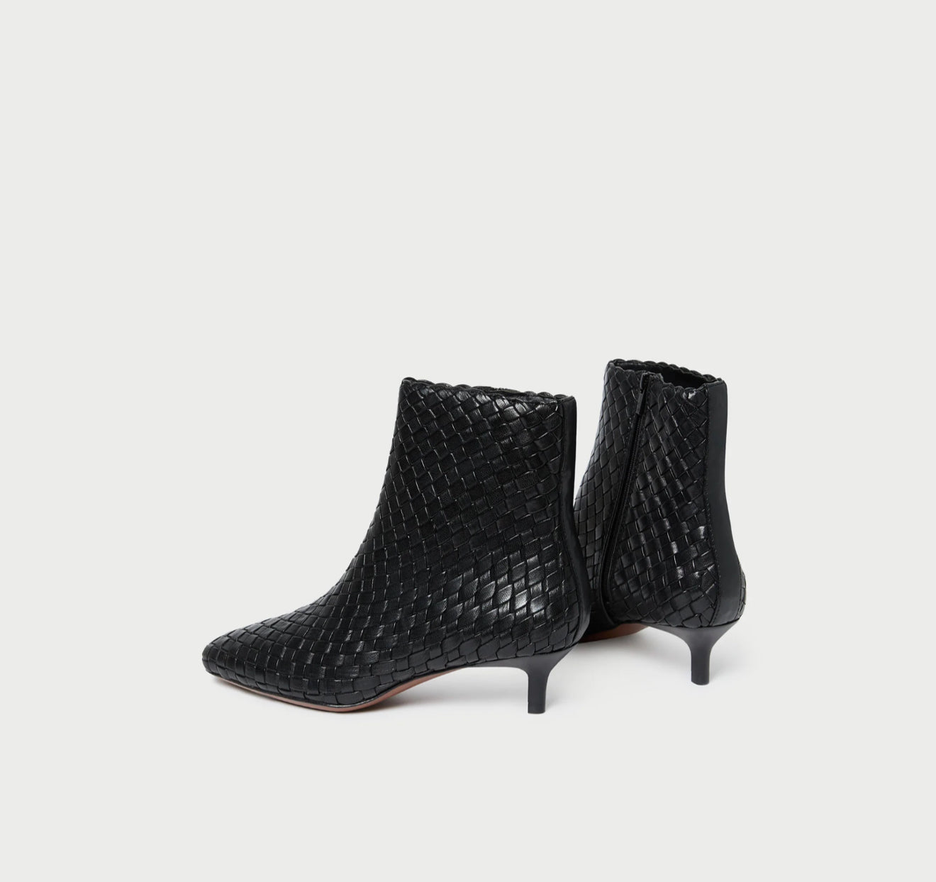 Loeffler Randall Marcella Black Woven Ankle Boot