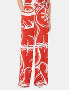 Suncoo Jahel Trousers - Red/White