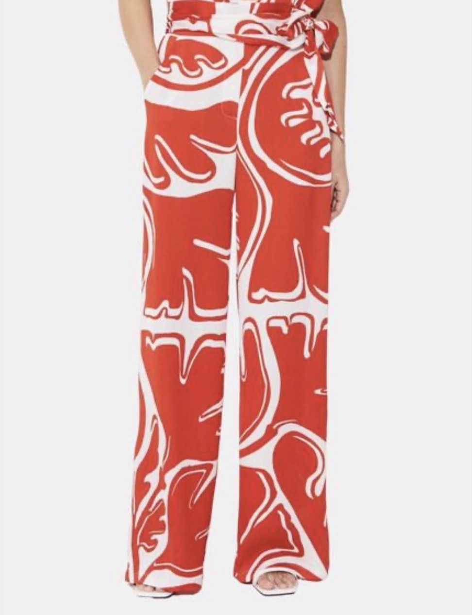 Suncoo Jahel Trousers - Red/White