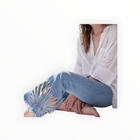 3x1 Freja Crop Bell Jeans - Elkhorn