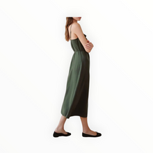 Bella Dahl Ruffle Cami Midi Dress - Forest Army