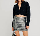 Torn By Ronny Kobo Calypso Cardigan - Black Sparkle