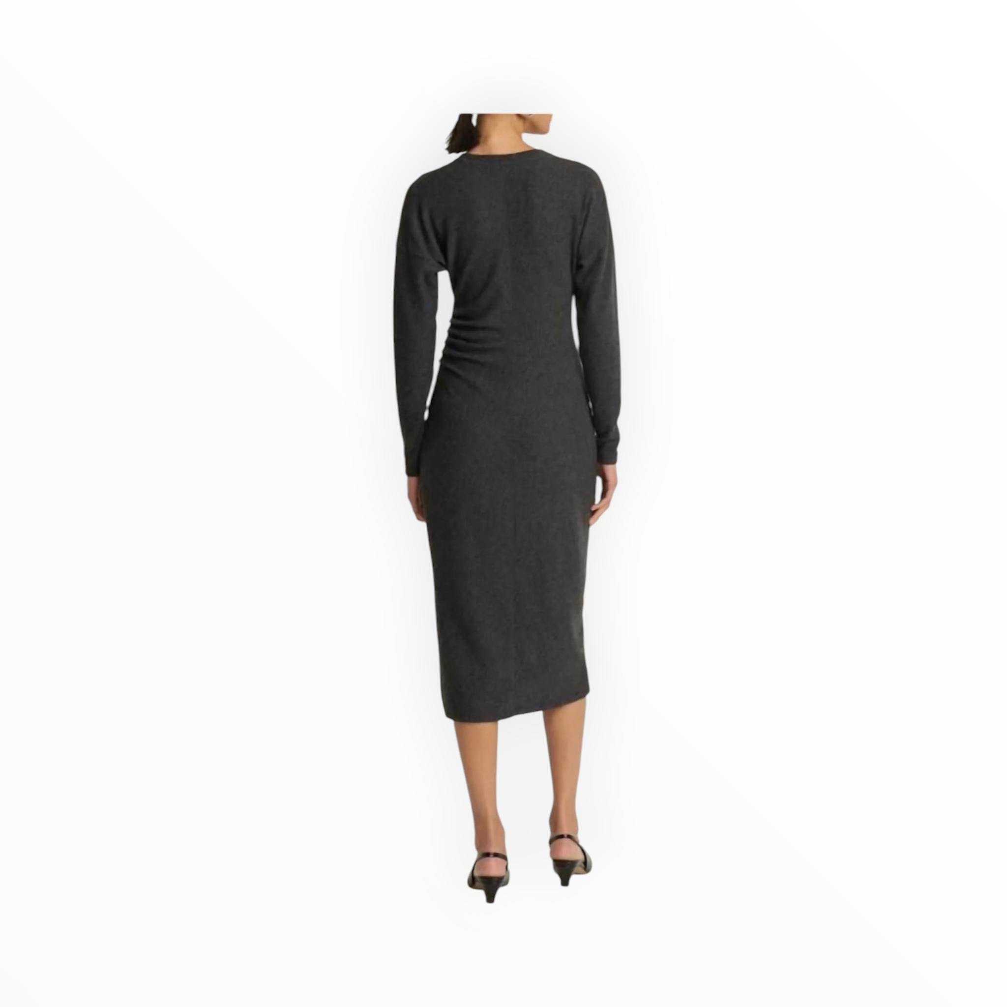 Nation Ltd Sandrine Midi Dress - Heather Charcoal