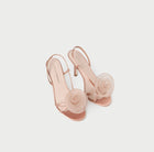 Loeffler Randall Steph Blush Organza Rose Sandal