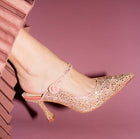 Lola Cruz Opera Blush Crystal Crystal Embellished Pump