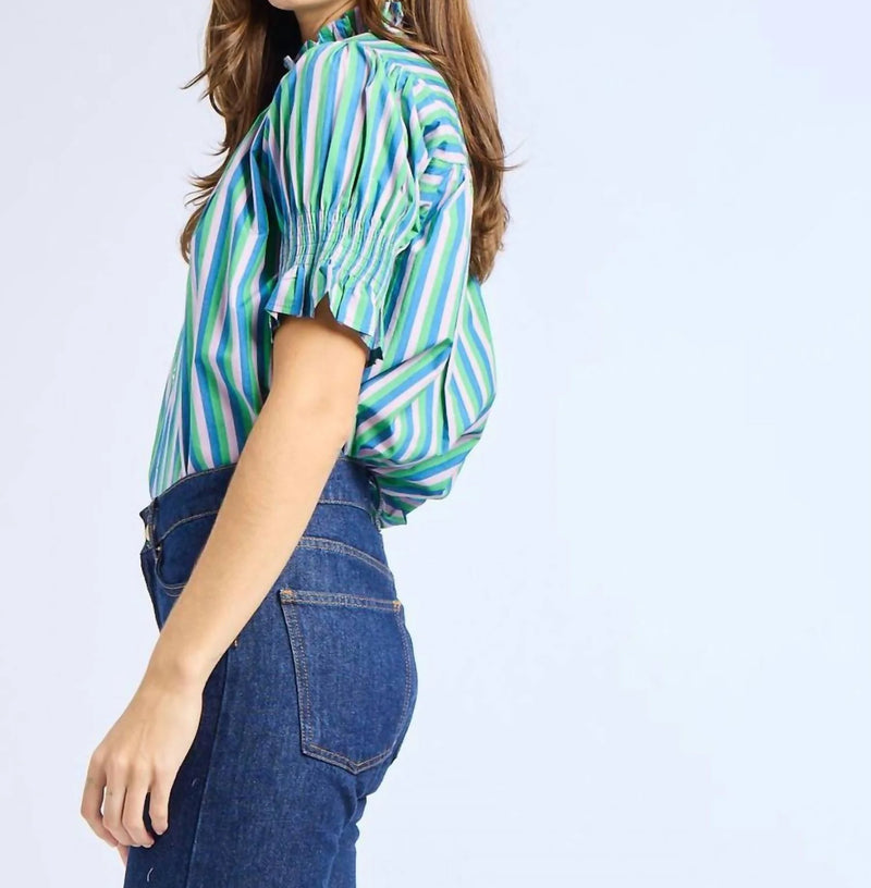 MILLE Marnie Blouse - Printemps Stripe