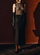 Rue Sophie Rue Sophie Ananya Sequinced Mesh Top - Black