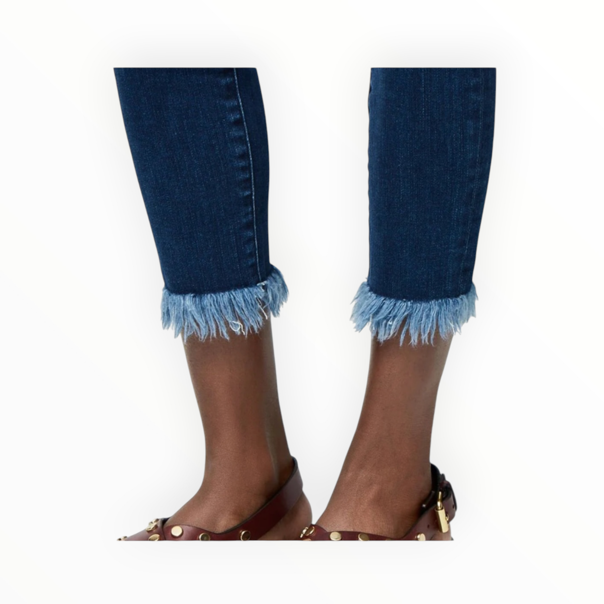 Frame Le Skinny de Jeanne Crop Micro Shredded - Cantine