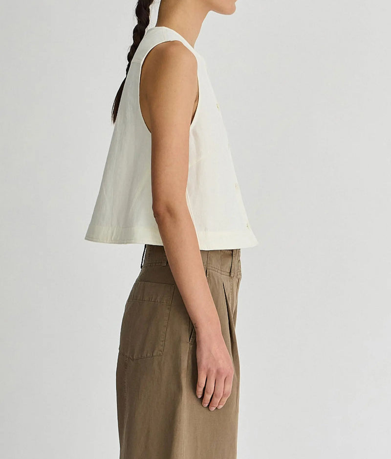 Apiece Apart Godet Tank - Cream