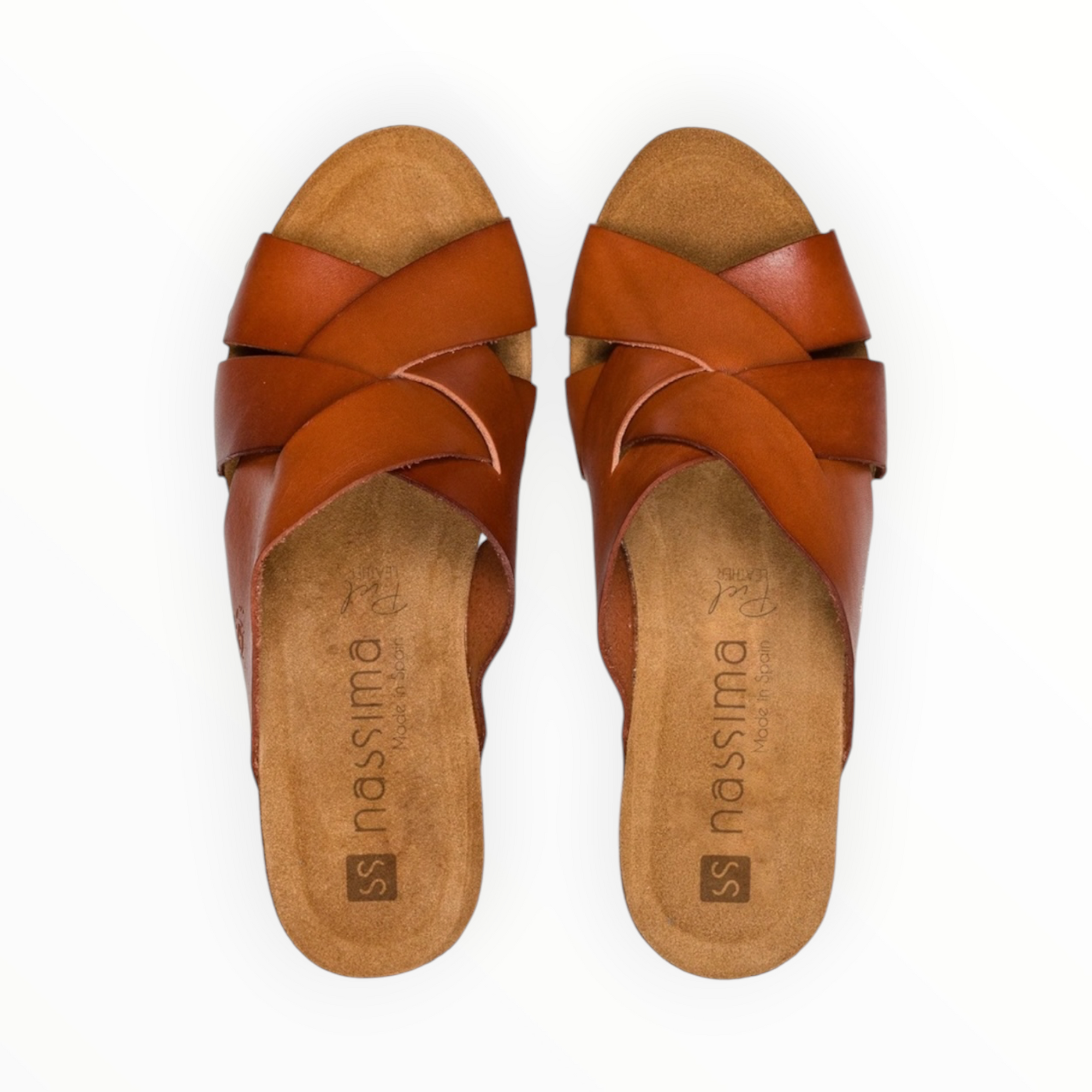 nassima Kilda Wedge Sandal - Brown