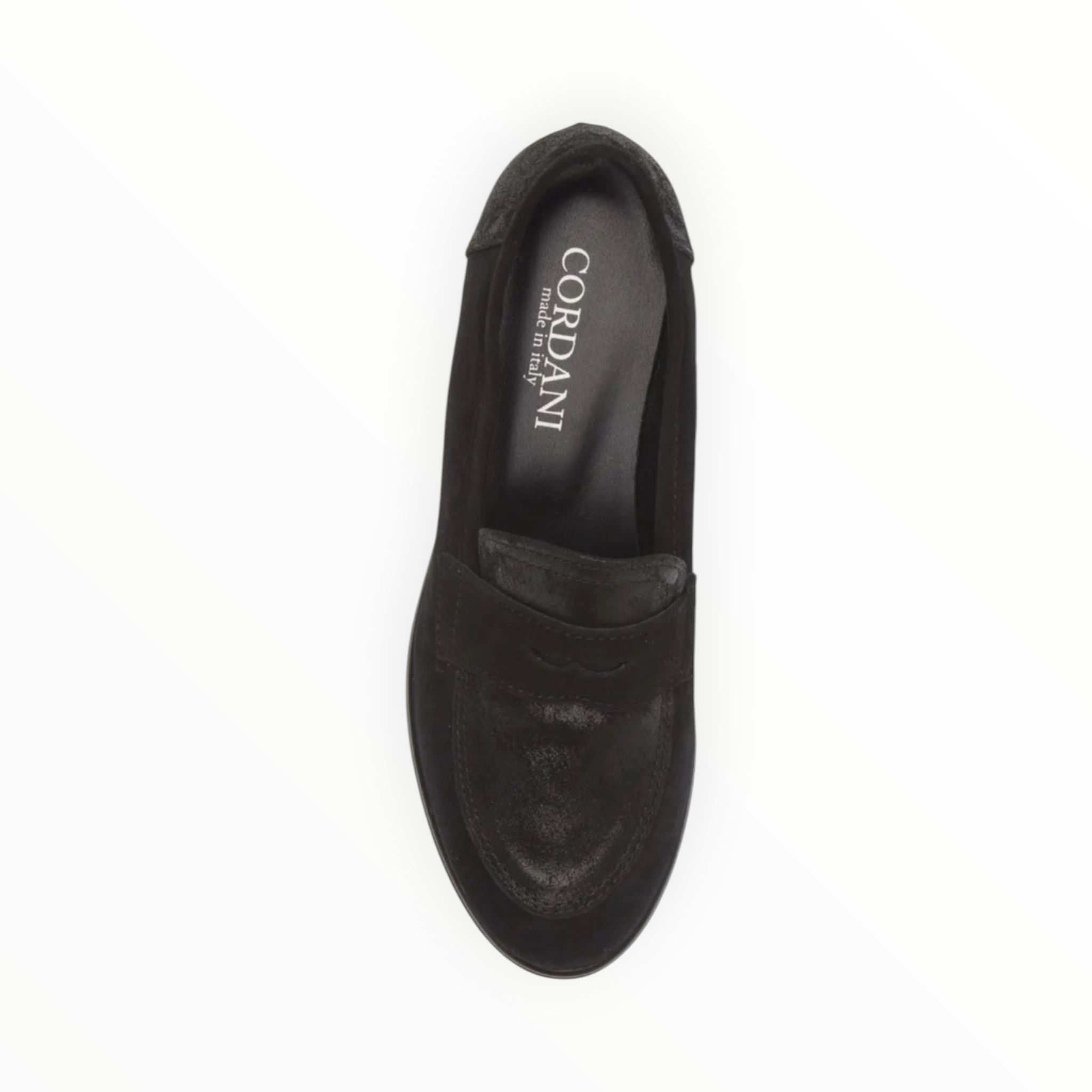 Cordani Alina Wedge Loafer - Crosta Nuvola Nero