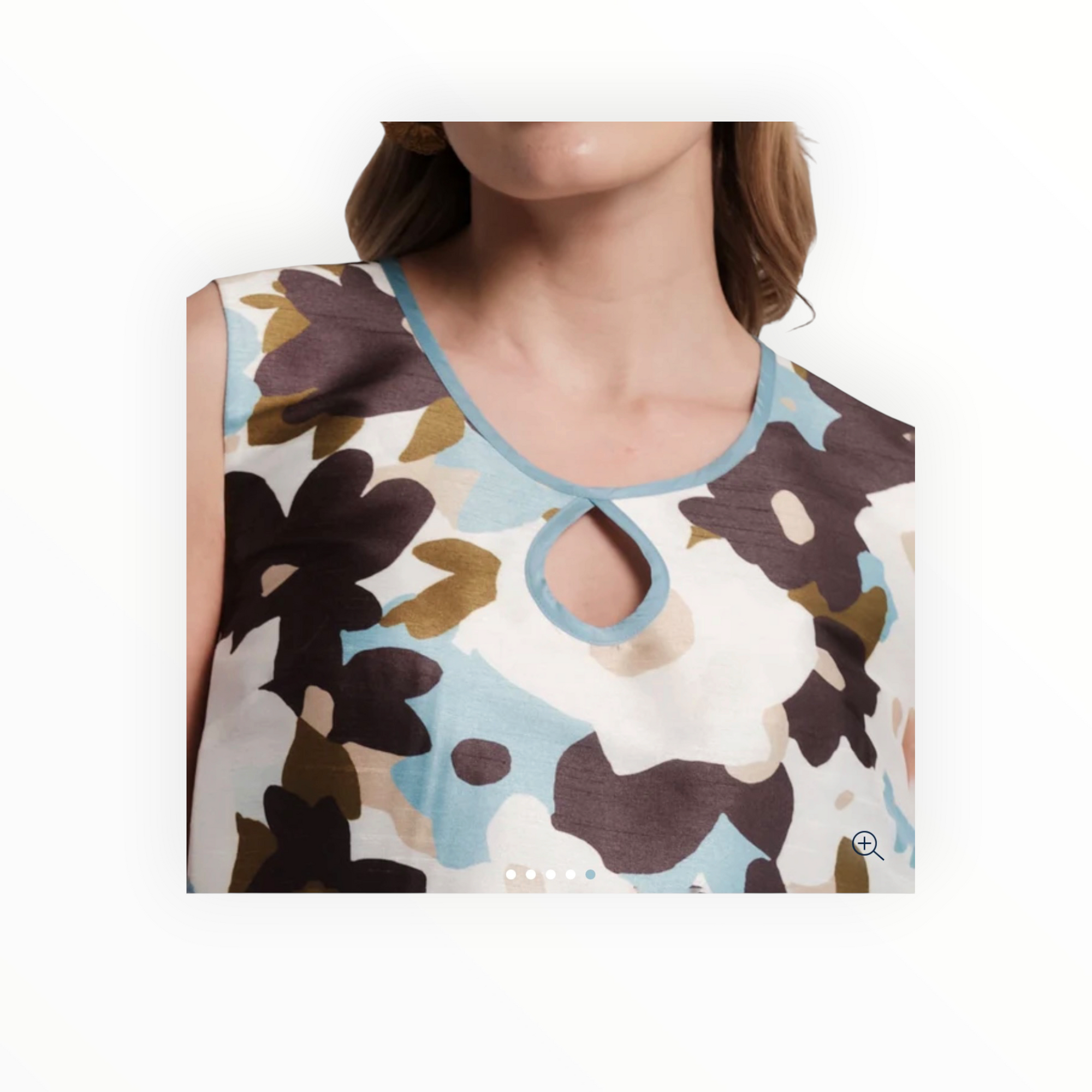 Frances Valentine Jean Keyhole Shift Dress - Morning Dew