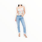 Christy Lynn Ashton Top - Ivory Garden Print
