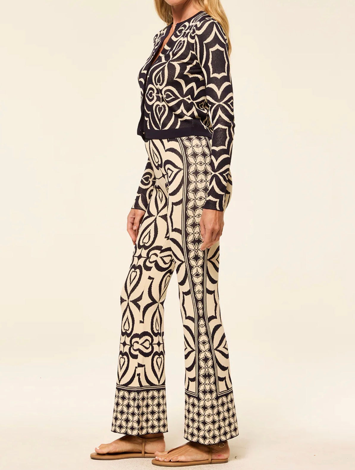 MISA Orla Pants - Blue Mosaic Tile Mix