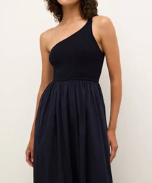 Marie Oliver Tobie One Shoulder Dress - Navy