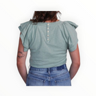 Nation Ltd Florry Ruffled Raglan Tank - Laurel