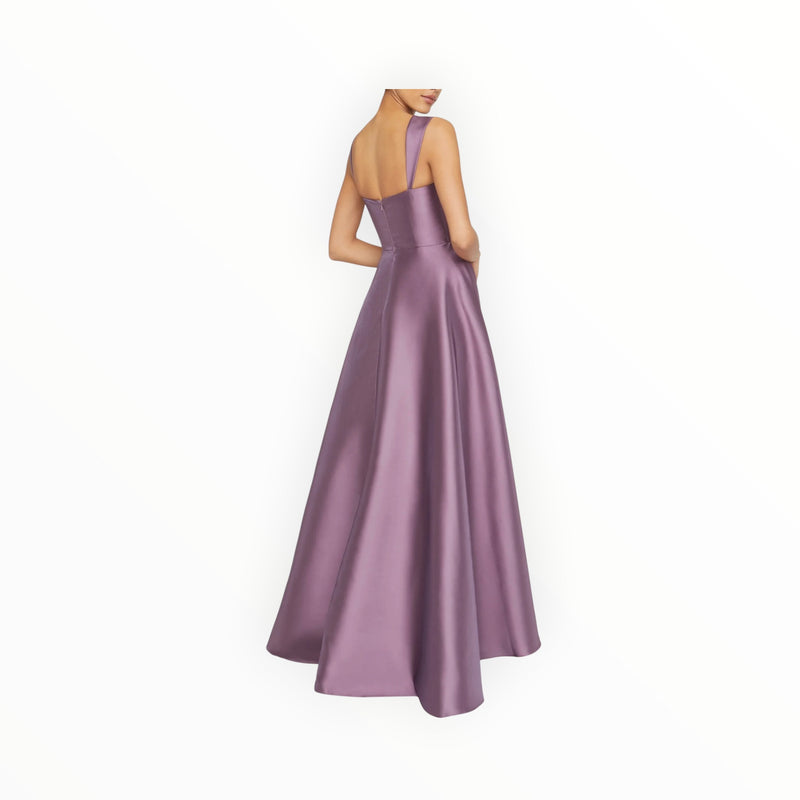 THEIA Zendaya Mikado Gown - Chrome Lavender