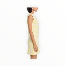 525 America Ember Button Front Sleeveless Dress - Lemon