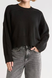 rag & bone Lysa Crewneck Sweater - Black