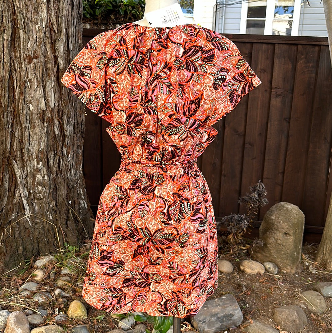 A.L.C. Alice Floral Print Mini Dress