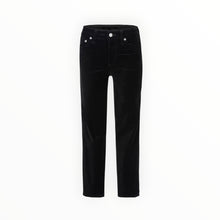 Coût De La Liberté Candice/Stretch Velvet Cropped Skinny - Black