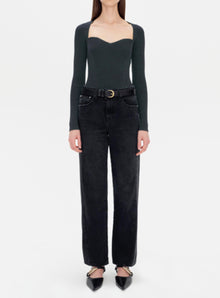 SIMKHAI Giuliana Sweetheart Top - Emerald