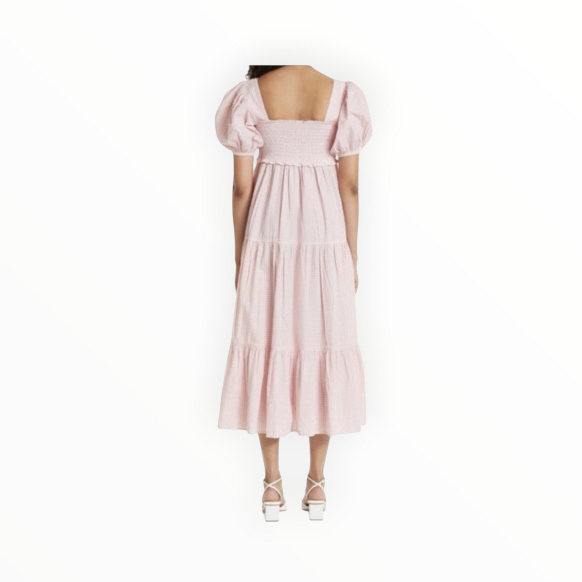 byTiMo Poplin Check Dress - Pink/White