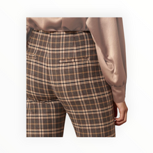 Tara Jarmon Penina Wool Pants - Anthracite Plaid