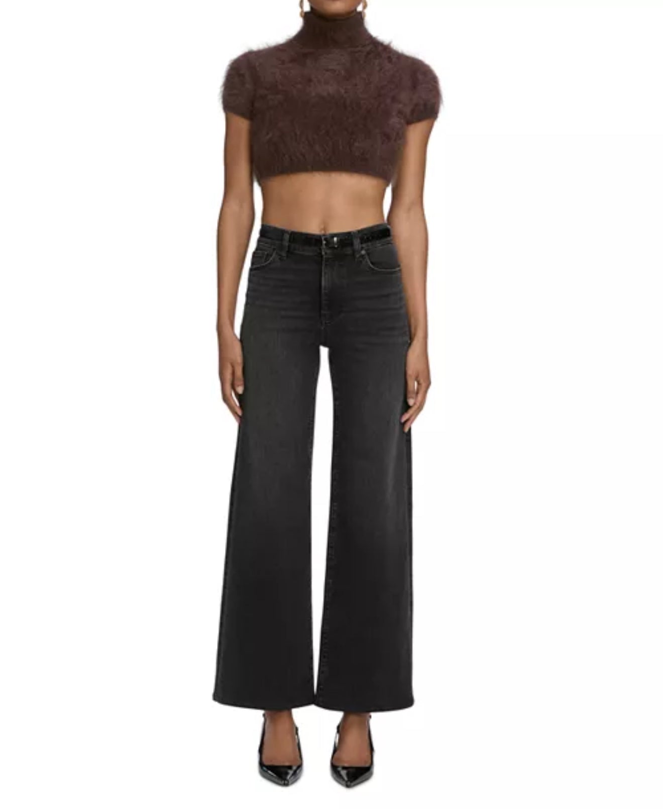 Frame Le Slim Palazzo Jeans - Starship Grey