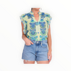 Love The Label Sara Top - Orchid Moon Print