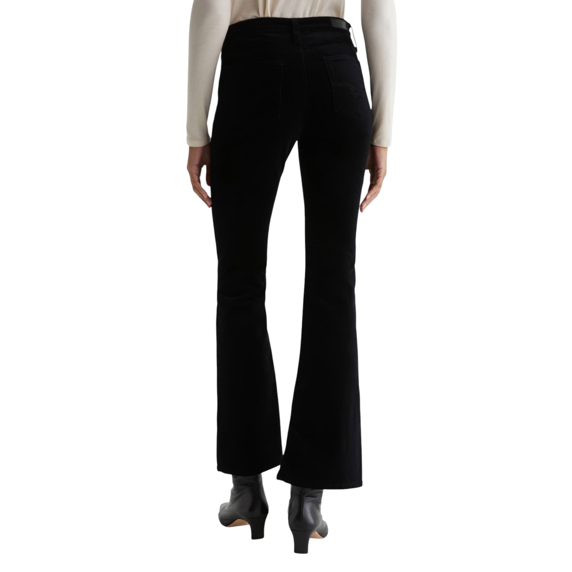 AG Jeans Farrah Boot Velvet Pant - Super Black