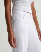 AG Jeans Saige Wide Leg Crop - Gallery White