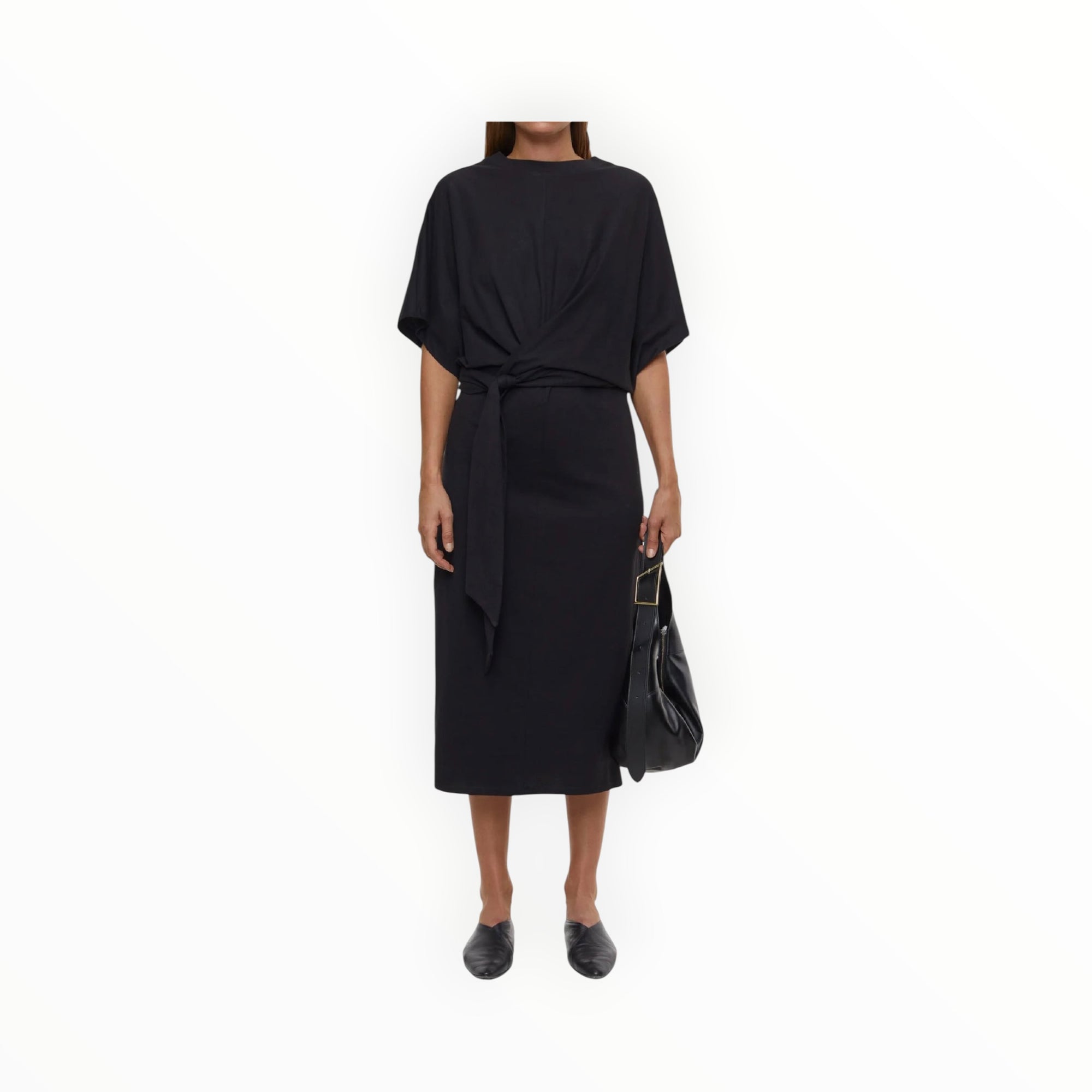 Closed Jersey Wrap Dress - Black