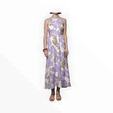 Greylin Ayla Braided Halter Strap Maxi Dress - Cream/Lilac