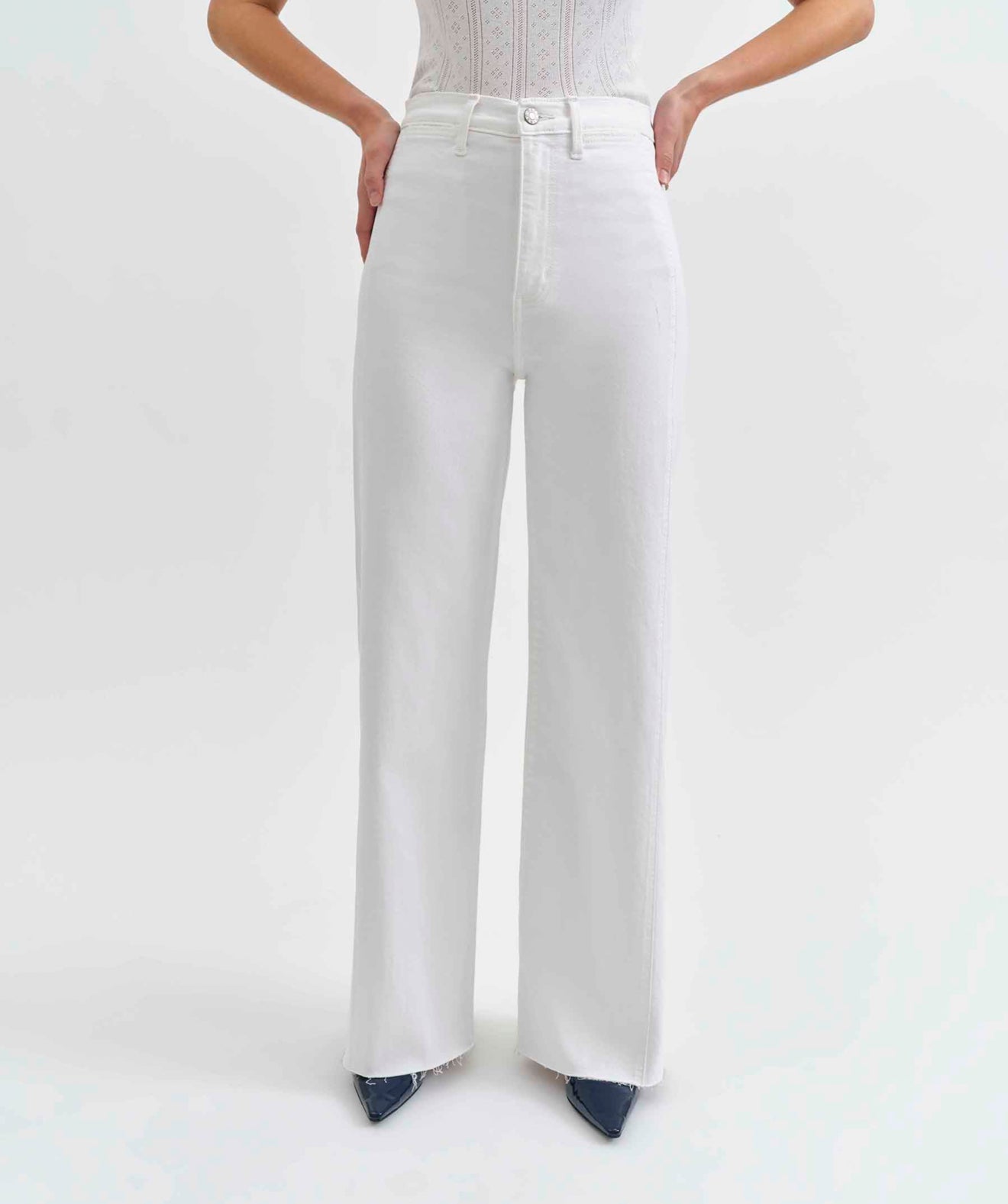 Daze Far Out High Rise Wide W/Seaming - Lamb