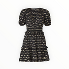 Shoshanna Elia Metallic Jacquard Dress - Black