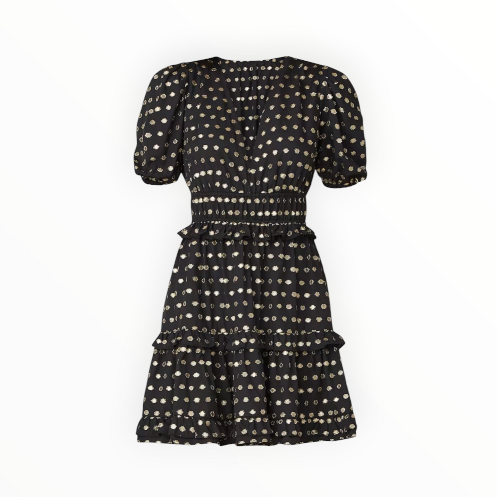 Shoshanna Elia Metallic Jacquard Dress - Black