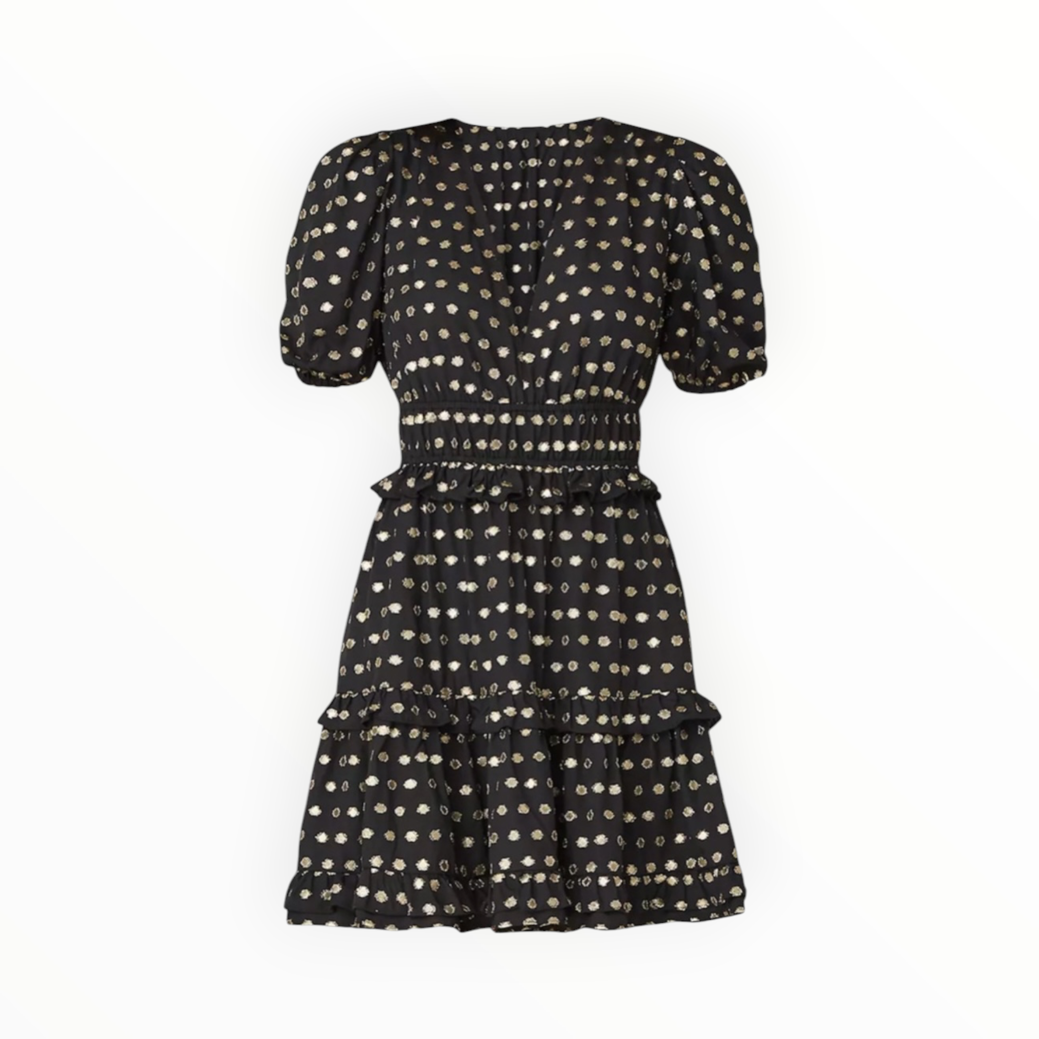 Shoshanna Elia Metallic Jacquard Dress - Black