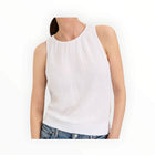 Michael Stars Janelle Tie Neck Tank - White