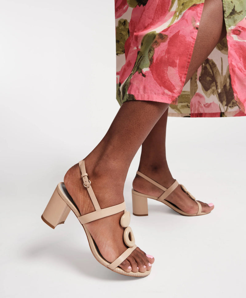 Frances Valentine Bianca Heel - Natural