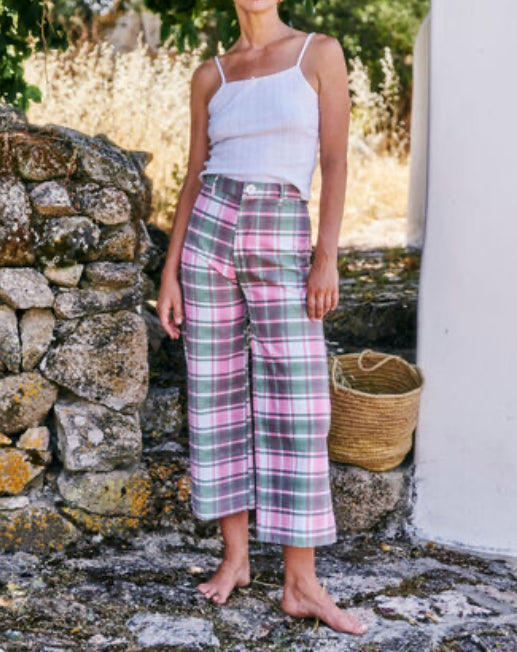 SZ Blockprints Disco Pants - Tartan Print