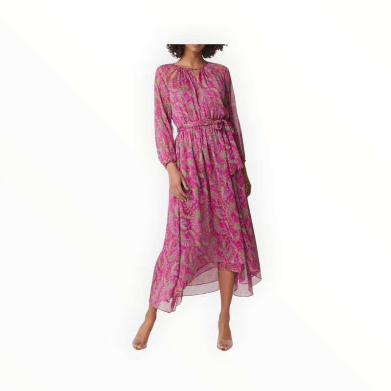 MISA Leila Dress-  Fuschia Paisley