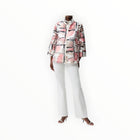 Joseph Ribkoff Organza Abstract Print Boxy Jacket