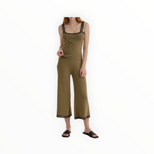 Bella Dahl Crocheted Trim Knit Tank - Olive Oasis
