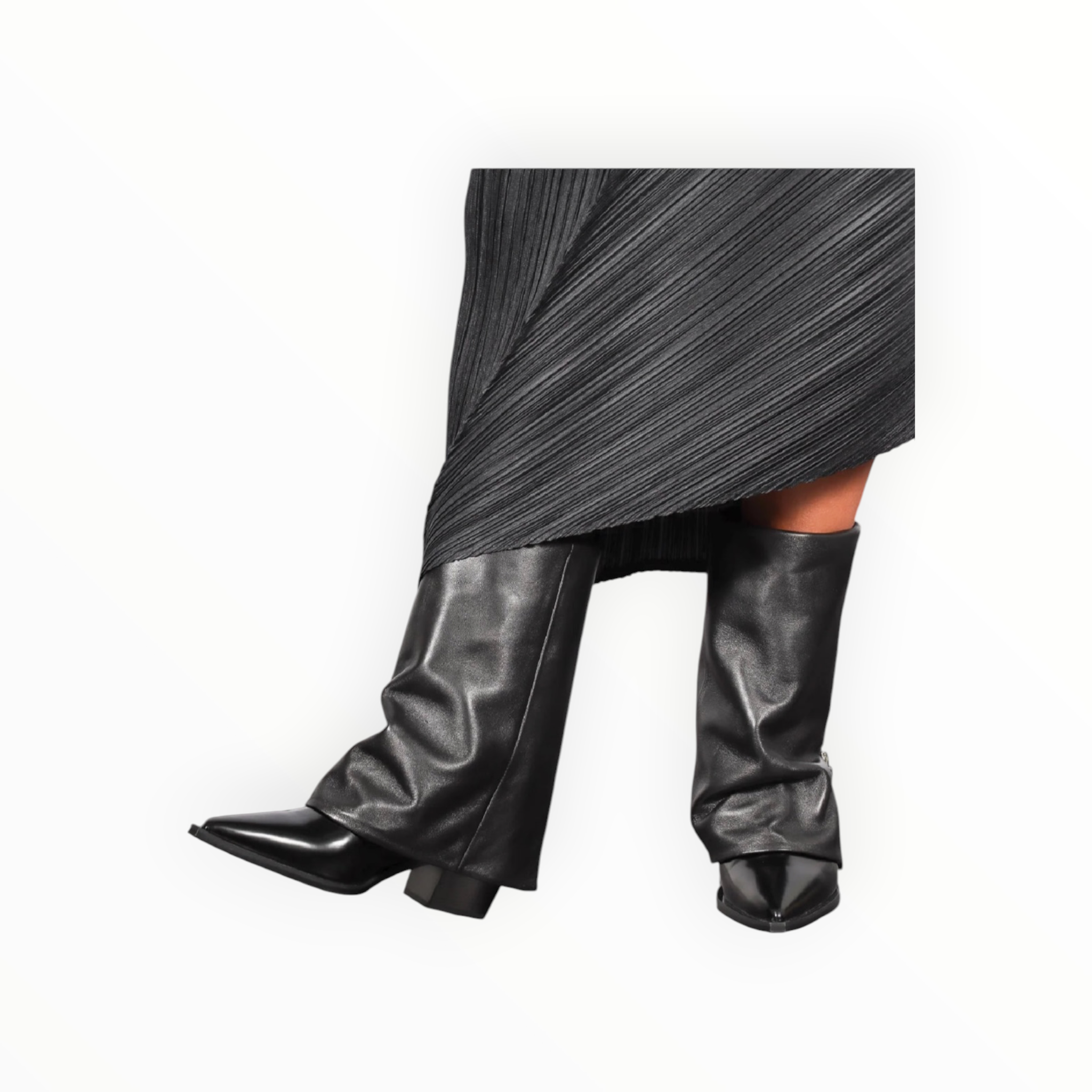 Halmanera Foldover Boot - Black