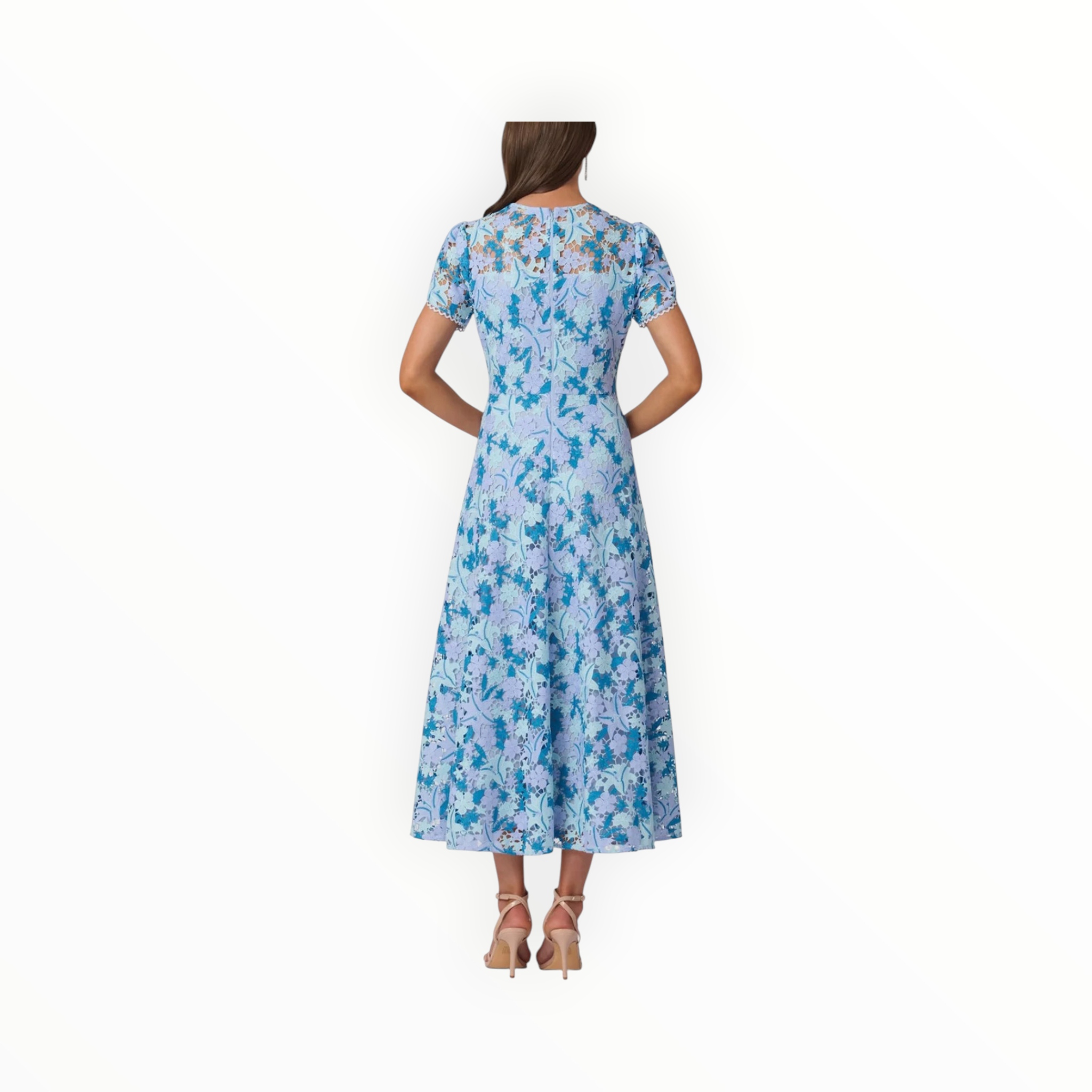 Shoshanna Midnight Preston Dress - Light Blue/Periwinkle/Slate