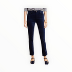 AG Jeans Mari Crop Mid Rise Straight - Tuxedo Stripe Navy/Black