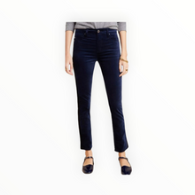 AG Jeans Mari Crop Mid Rise Straight - Tuxedo Stripe Navy/Black