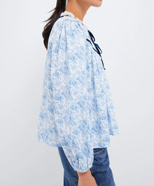 MILLE Colette Top - Blue Rose