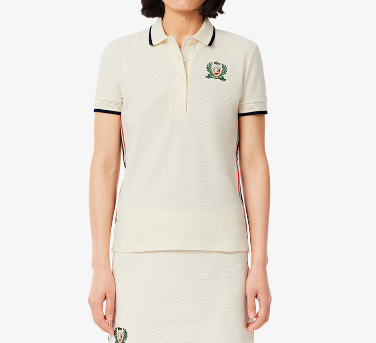 Lacoste Slim Fit Made In France Polo - Cream